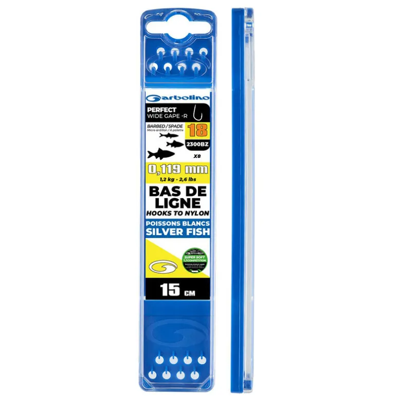 Bas de Ligne Montés Compétition GARBOLINO Perfect Wide Gape-R