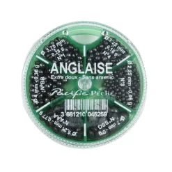 Boite de plombs fendus coup lemer 6 cases super doux anglaise