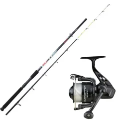 Ensemble Sunset Girelle SW 1.80m, 60-120g + Moulinet Sunhopper SWF 501 Fd