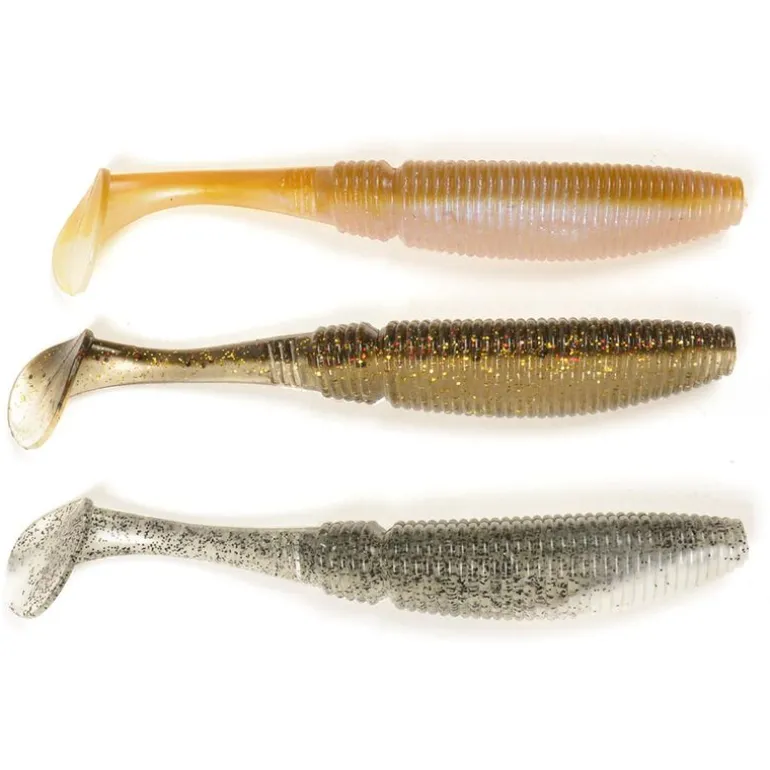 Pack 6 Shad 15cm + 6 Têtes Plombées + Boite
